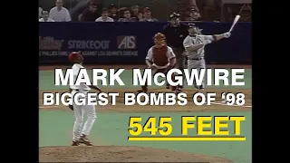 Mark McGwire s biggest bombs of 1998