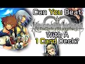 VG Myths - Can You Beat Kingdom Hearts Re:Chain of Memories With A 1 Card Deck?