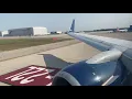 Delta Boeing 737-900ER Takeoff DTW Comfort Seat 14F