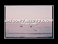 Download Lagu The Kid LAROI - SHE DON'T NEED TO KNOW (slowed + reverb)