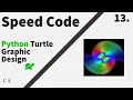 13 Python Turtle Graphic Design - Speed Code Rainbow Colour Design