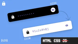 Show and Hide Password using HTML CSS only