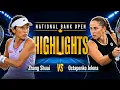 Zhang Shuai vs Jelena Ostapenko Toronto 2026 Full Match Highlights