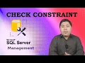 Check Constraint SQL Tutorial for beginners