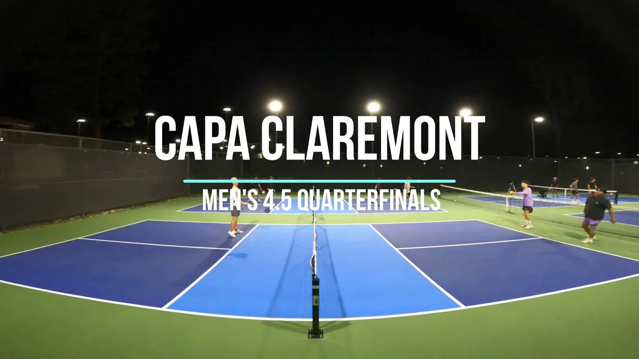 CAPA Claremont Men's 4.5 Quarterfinals Dwayne/Oliver vs Carson/Rocco