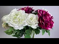 Velvet Artificial Jumbo Roses and Peonies ShopWildThings Beautiful Flowers