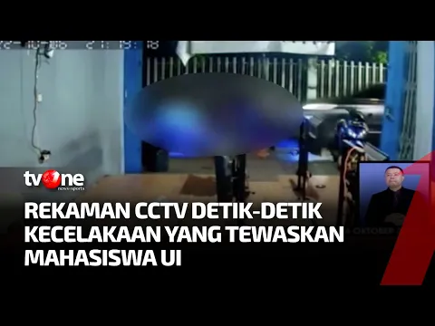 Terungkap! Ini Rekaman CCTV Detik-detik Kecelakaan yang Tewaskan Mahasiswa UI