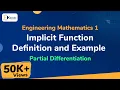 Implicit Function Definition and Example - Partial Differentiation