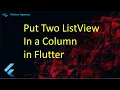 How to Put Two ListView In a Column