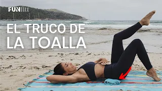 Si te molesta la grasa del abdomen bajo, haz estos ejercicios conmigo usando solo una toalla