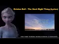 Download Lagu Kristen Bell - The Next Right Thing (Lyrics)