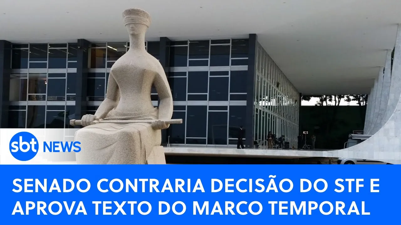 ???? SBT News na TV: Senado aprova texto do marco temporal; número de mortes por ciclone sobe para 50