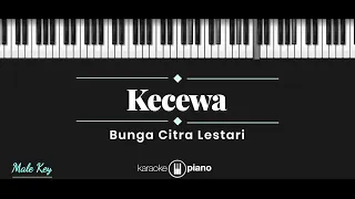 kecewa bunga citra lestari karaoke piano male key 
