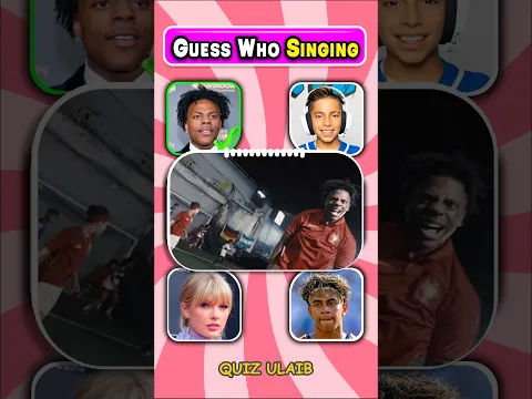 Guess Who's Singing? Part 2🎤🎵 | IShowSpeed, Salish Matter, Ferran, Taylor Swift 🤯🔥 #Shorts #quiz