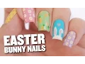 Easter Bunny Eggs Nail Art Design
