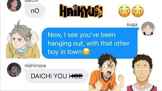 haikyuu texts suga pranks daichi want u back