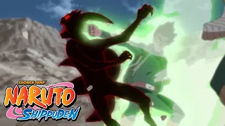 Guy and Lee vs Kyuubi Naruto Shippuden