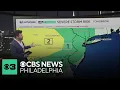 Tracking potentially severe storms in Philadelphia region Monday