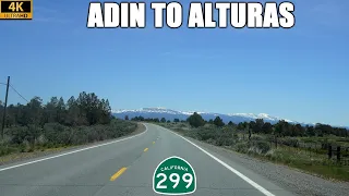 CA-299 East Adin to Alturas California Driving Across the Modoc Plateau