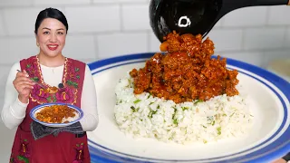 Quick and EASY! GROUND BEEF and CHORIZO TINGA PICADILLO Recipe | Mexican food Recipes