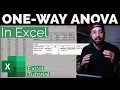 One-way ANOVA Post-Hoc Analysis in Excel