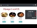 Fast food web application part13 order model Django JS