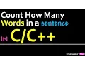 How to count number of words in a string in