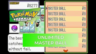 Pokemon Emerald - Master Ball Cheat 2020