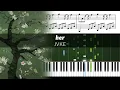 Download Lagu JVKE - her - Accurate Piano Tutorial with Sheet Music