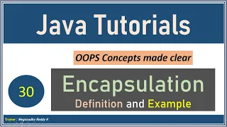 Java Tutorials Encapsulation in Java