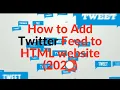 How To Embed Twitter Feed into HTML website
