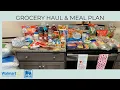 GROCERY HAUL MEAL PLAN BUDGET FRIENDLY WALMART GROCERY PICKUP FOOD LION