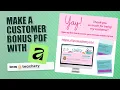 Make a Customer Bonus PDF with Affinity for my Teachery Hub