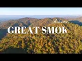 GREAT SMOKY MOUNTAINS AUTUMN 4K 🍂 Misty Peaks, Fall Foliage & Mountain Roads | Autumn 4K