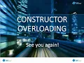 Core Java 29 Constructor Overloading