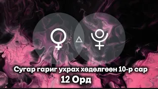 Сугар гариг ухрах хөдөлгөөн 12 орд  01/10/2026 10р сар