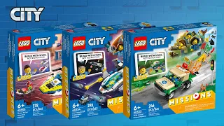 ALL LEGO® City Missions 2022 (3in1)[822 pcs] Step-by-Step Building Instructions | Top Brick Builder