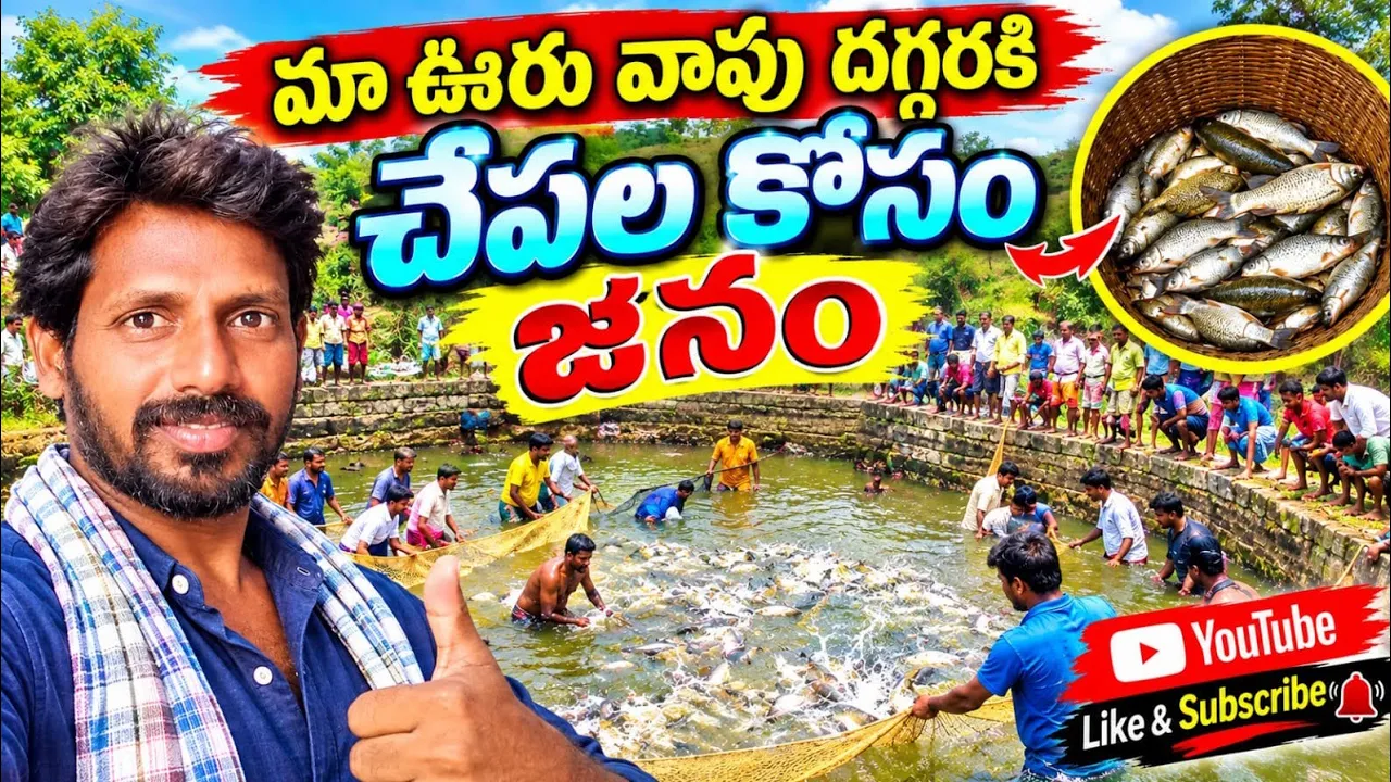 మా ఊరి వాగులో భారీ చేపల వేట! (చూస్తే షాక్ అవుతారు)