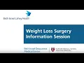 BIDMC Weight Loss Surgery Online Information Session