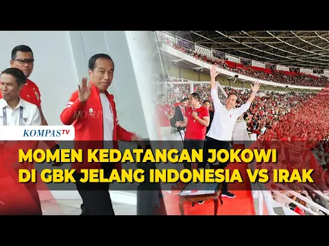 Download MP3 Detik-detik Kedatangan Jokowi ke GBK, Nonton Langsung Indonesia vs Irak