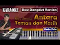 Download Lagu Antara Teman Dan Kasih | Karaoke Nada Pria | Riza Umami | Slow Dangdut Version | SiKeCe | Lirik