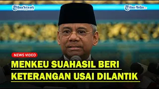 [FULL] Menkeu Suahasil Nazara Beri Keterangan Usai Dilantik Prabowo❗