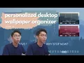 how to create your own desktop wallpaper organizer free wallpapers Vlog 16