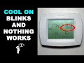 HVAC Thermostat Blinking Cool On But Not Working