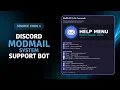 Create a Discord v14 ModMail Bot in 5 Minutes Free Source Code Components v2