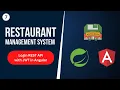 Restaurant Management System with SpringBoot Angular Login Rest API with JWT Token Angular Part 7