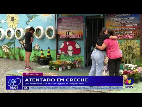 Atentado em creche: dia marcado por homenagens e despedidas
