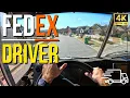 FedEx Driver POV Suburban Neighborhood Route 4K 60 FPS