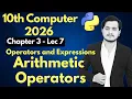 Operators and Expression Arithmetic Operators 10th Computer - Ch 3