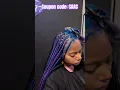Triangle Part w Neat Braids Mix Purple Color Raw Human Hair Bulk Tutorial Ft